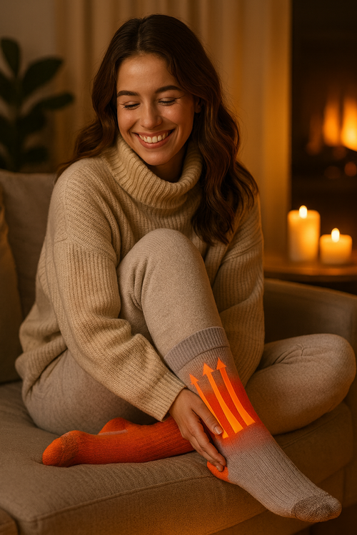Avanly ThermoCloud™ Sokken – Oplaadbare Verwarmde Sokken voor Ultiem Comfort - Herfstactie 🔥