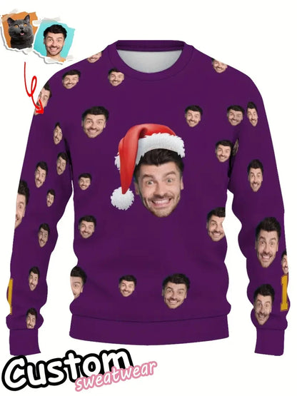 Custom Kersttrui met Eigen Foto 🎄